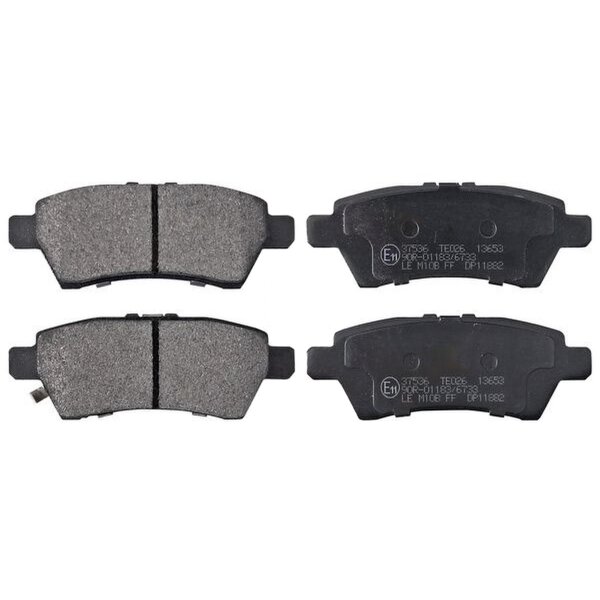Brake pad set with wear warning 15.7 mm A.B.S. for NISSAN PATHFINDER and others