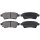 Brake pad set with wear warning 15.7 mm A.B.S. for NISSAN PATHFINDER and others