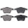 Brake pad set with acoustic wear warning 18.6 mm A.B.S. for e.g. MAZDA 6