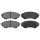 Brake pad set with wear warning 16 mm A.B.S. for FORD RANGER and others
