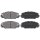 Brake pad set without wear sensor 17.6 mm A.B.S. for TOYOTA RAV and others