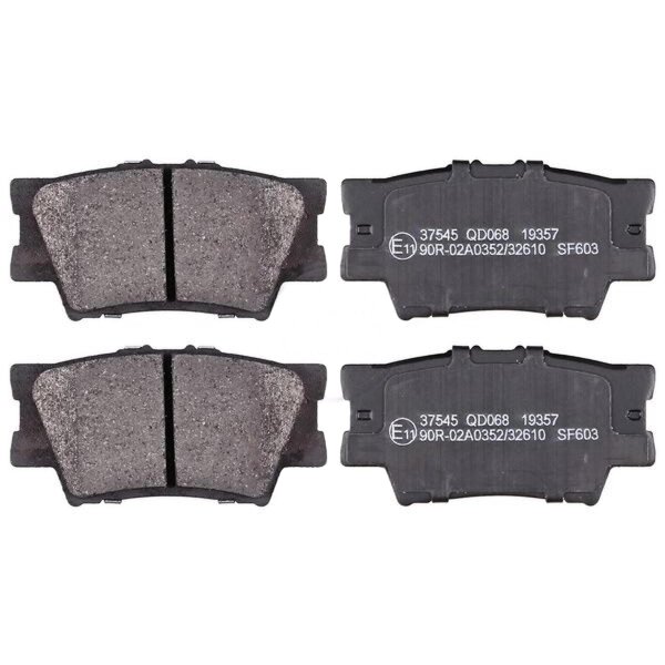 Brake pad set without wear sensor 15.4 mm A.B.S. for TOYOTA RAV and others