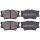 Brake pad set without wear sensor 15.4 mm A.B.S. for TOYOTA RAV and others