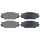 Brake pad set without wear sensor 17.7 mm A.B.S. for LEXUS IS and others
