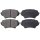 Brake pad set with acoustic wear warning 14.4 mm A.B.S. for MAZDA MX-5