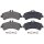 Brake pad set for wear warning indicator 20.6 mm A.B.S. for e.g. MB SPRINTER