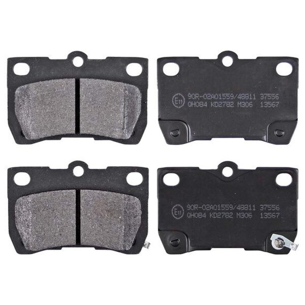 Brake pad set without wear sensor 15.5 mm A.B.S. for LEXUS GS and others