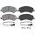 Brake pad set incl. wear warning contact 19 mm A.B.S. for FORD TRANSIT