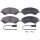 Brake pad set incl. wear warning contact 19 mm A.B.S. for FORD TRANSIT