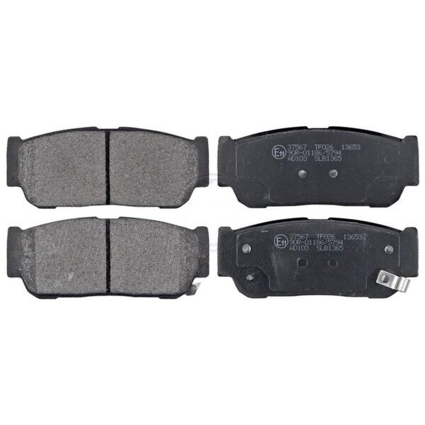 Bremsbelagsatz mit Verschleißwarnung 15,6 mm A.B.S. für u.a. SSANGYONG RODIUS