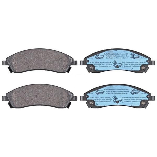 Brake pad set with acoustic wear warning 15.4 mm A.B.S. for CADILLAC SRX