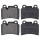 Brake pad set for wear warning indicator 17.1 mm A.B.S. for VW TOUAREG