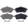 Brake pad set for wear warning indicator 20.6 mm A.B.S. for MB C-CLASS