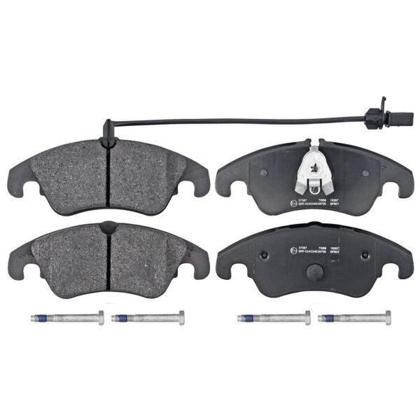 Brake pad set incl. wear warning contact 18.4 mm A.B.S. for AUDI A4 and others
