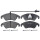Brake pad set incl. wear warning contact 18.4 mm A.B.S. for AUDI A4 and others