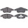 Brake pad set without wear sensor 18.8 mm A.B.S. for CITROËN BERLINGO and others