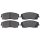 Brake pad set with wear warning 18.8 mm A.B.S. for CHRYSLER 300C and others