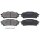 Brake pad set with wear warning 14 mm A.B.S. for SUBARU FORESTER and others