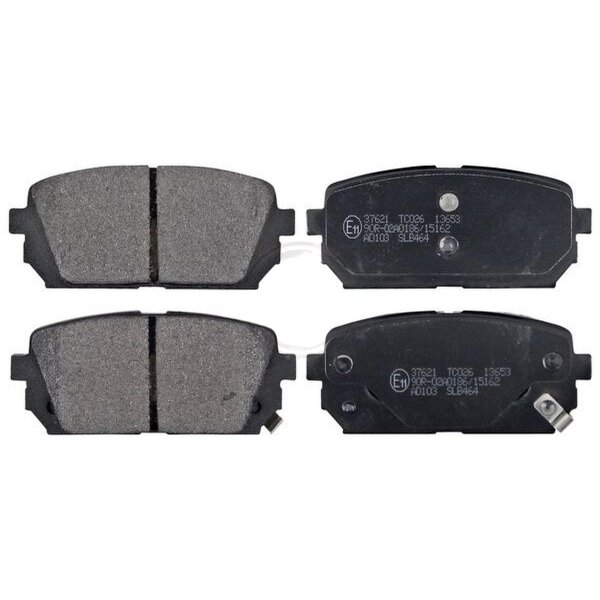 Brake pad set with wear warning 16 mm A.B.S. for KIA CARENS and others