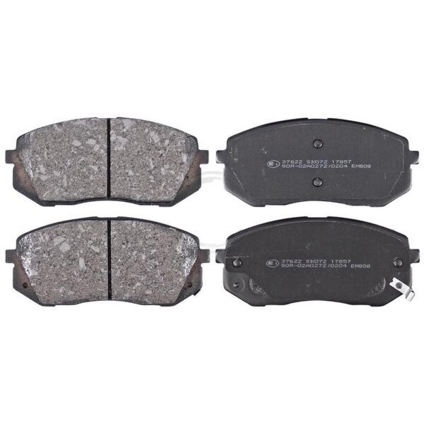 Brake pad set with wear warning 16.6 mm A.B.S. for HYUNDAI TUCSON and others