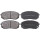Brake pad set with wear warning 16.6 mm A.B.S. for HYUNDAI TUCSON and others