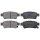 Bremsbelagsatz mit Verschleißwarnung 15,5 mm A.B.S. für HONDA ODYSSEY