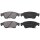 Brake pad set with wear warning 16.2 mm A.B.S. for INFINITI EX and others