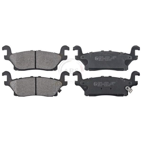 Brake pad set with wear warning 15 mm A.B.S. for e.g. HUMMER HUMMER H3