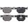 Brake pad set for wear warning indicator 17 mm A.B.S. for BMW 5 Series