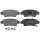 Brake pad set with wear warning 16.5 mm A.B.S. for e.g. HONDA CR-V