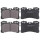 Brake pad set for wear warning indicator 18 mm A.B.S. for e.g. LEXUS LS