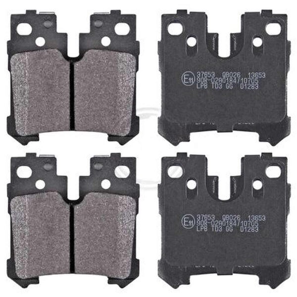 Brake pad set for wear warning indicator prepared 18.3 mm A.B.S. for LEXUS LS