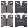 Brake pad set for wear warning indicator prepared 18.3 mm A.B.S. for LEXUS LS