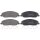 Brake pad set without wear sensor 17.8 mm A.B.S. for FORD and others