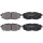 Bremsbelagsatz mit Verschleißwarnung 16 mm A.B.S. für u.a. SUBARU TRIBECA