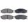 Brake pad set with wear warning 16.1 mm A.B.S. for NISSAN ALMERA and others