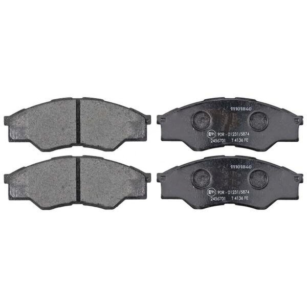 Brake pad set without wear sensor 15.5 mm A.B.S. for TOYOTA HILUX