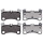 Brake pad set for wear warning indicator 16.6 mm A.B.S. for AUDI Q7 and others