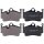 Brake pad set for wear warning indicator 15.5 mm A.B.S. for PORSCHE BOXSTER