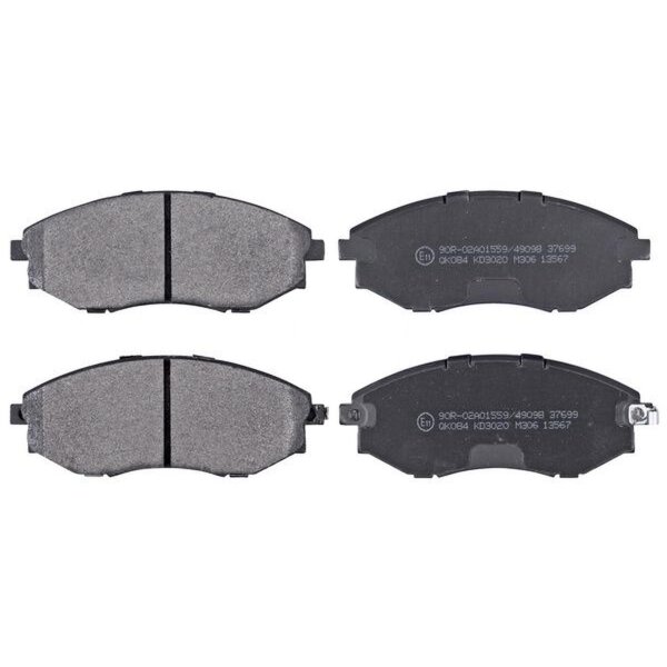 Brake pad set with wear warning 17.5 mm A.B.S. for CHEVROLET EPICA and others