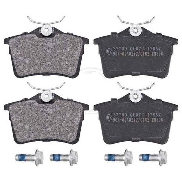 Brake pad set without wear sensor 16.6 mm A.B.S. for CITROËN BERLINGO and others