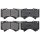 Brake pad set with wear warning 17.9 mm A.B.S. for e.g. TOYOTA LAND