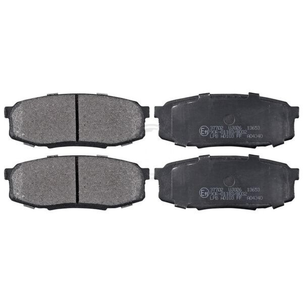 Brake pad set without wear sensor 17.3 mm A.B.S. for e.g. TOYOTA LAND