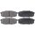 Brake pad set without wear sensor 17.3 mm A.B.S. for e.g. TOYOTA LAND