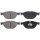 Brake pad set for wear warning indicator 20.2 mm A.B.S. for BMW 5 Series