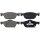 Brake pad set with wear warning 18 mm A.B.S. for e.g. HONDA ACCORD