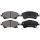 Brake pad set with wear warning 19.5 mm A.B.S. for TOYOTA AVENSIS and others