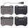 Brake pad set incl. wear warning contact 16 mm A.B.S. for e.g. ALFA ROMEO 159