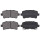 Brake pad set with wear warning 16.7 mm A.B.S. for e.g. OPEL INSIGNIA