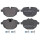 Brake pad set for wear warning indicator 18 mm A.B.S. for BMW 5 Series